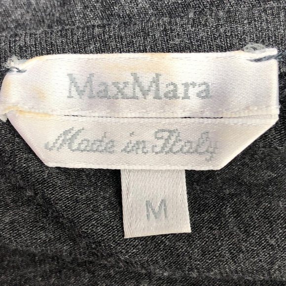 MaxMara Grey Fitted Short Sleeve Knits Shirt Top M - Picture 7 of 8